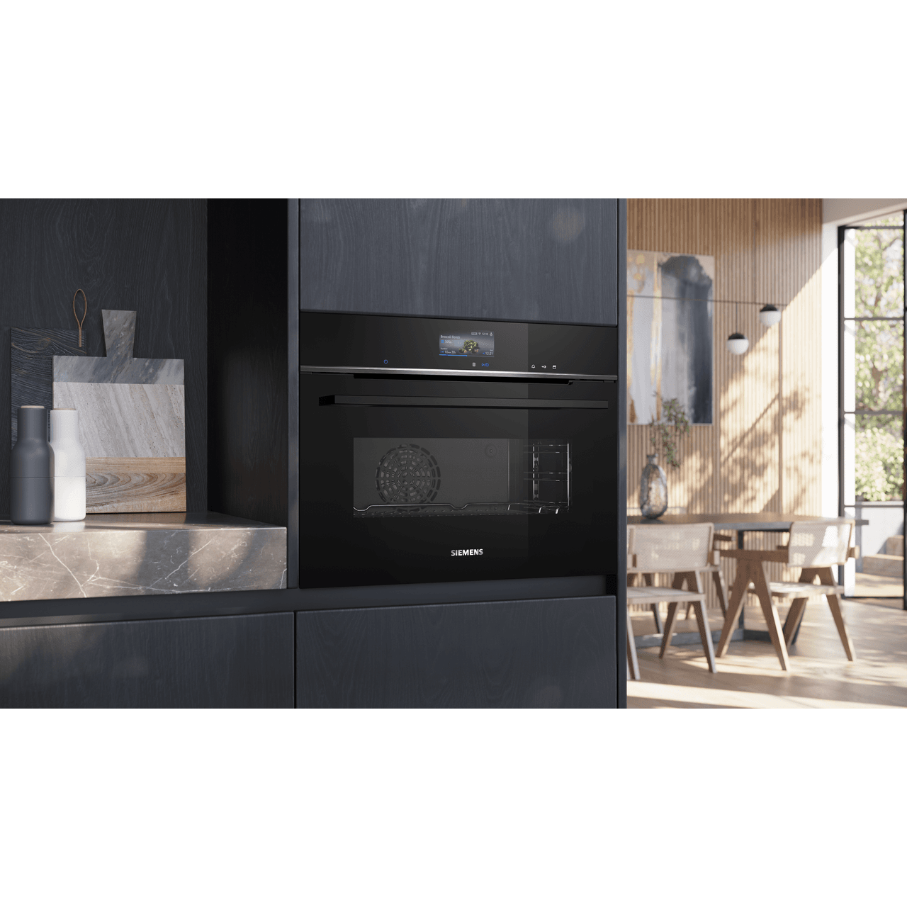 Siemens iQ700 47L Electric Oven | CS736G1B1_BK | ao.com