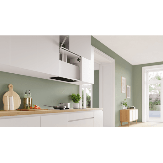 Bosch Series 6 70 cm Canopy Cooker Hood - Black - Cooker hood in kitchen