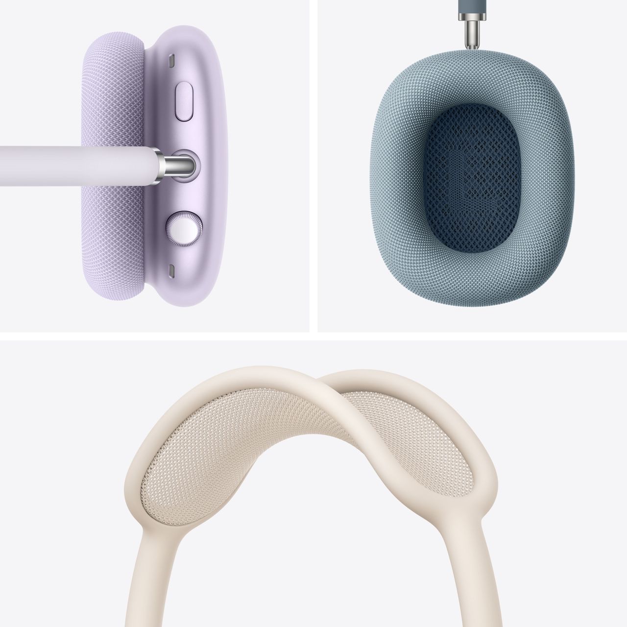 AirPods Max ホワイト Apple AirPods Max (USB-C), Starlight, MWW53AM/A w/ Smart