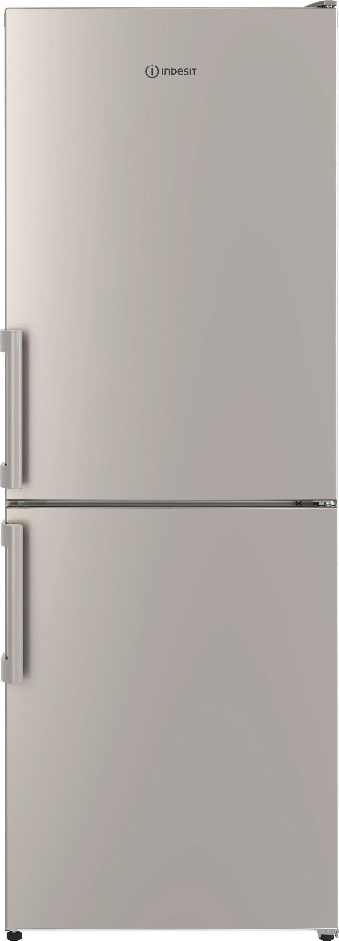 Image of Indesit IB55532SUK 152cm 60/40 Small Fridge Freezer - Silver - E Rated, Silver