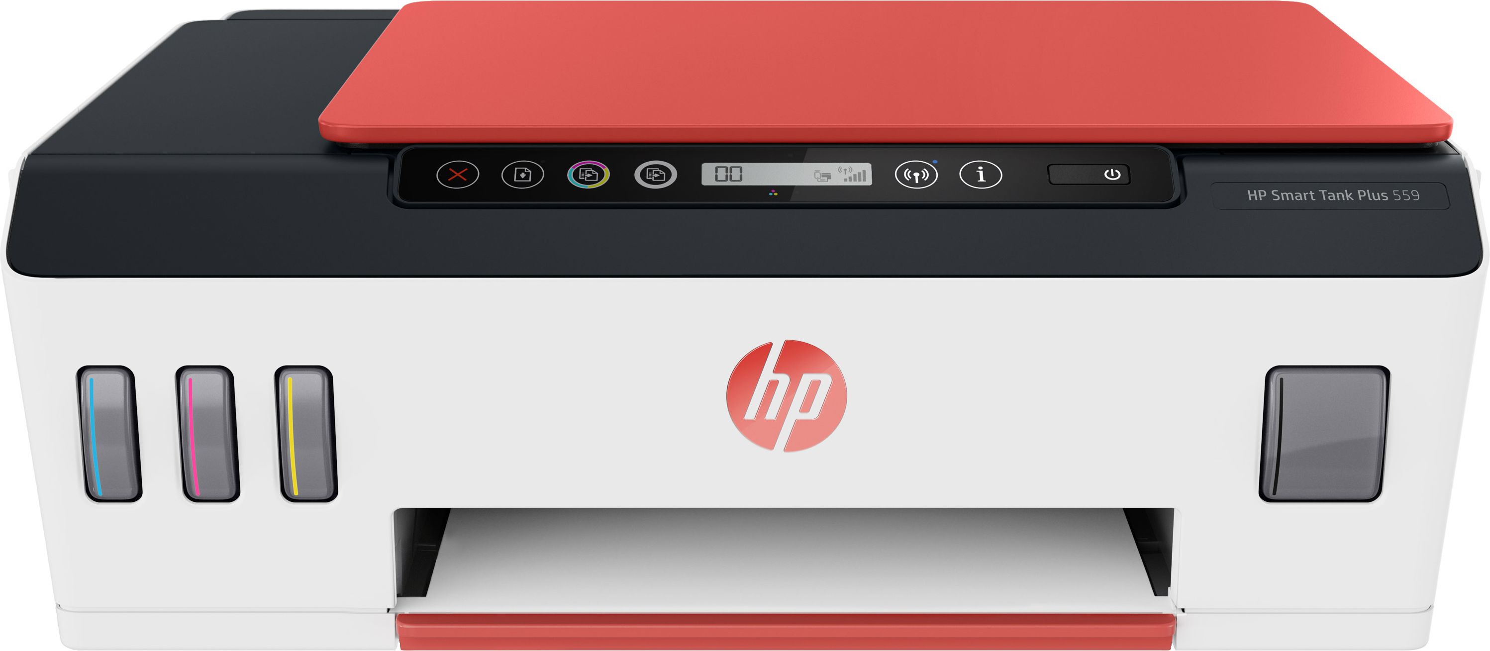 HP Smart Tank Plus 559 Thermal Inkjet Printer - White / Red, White