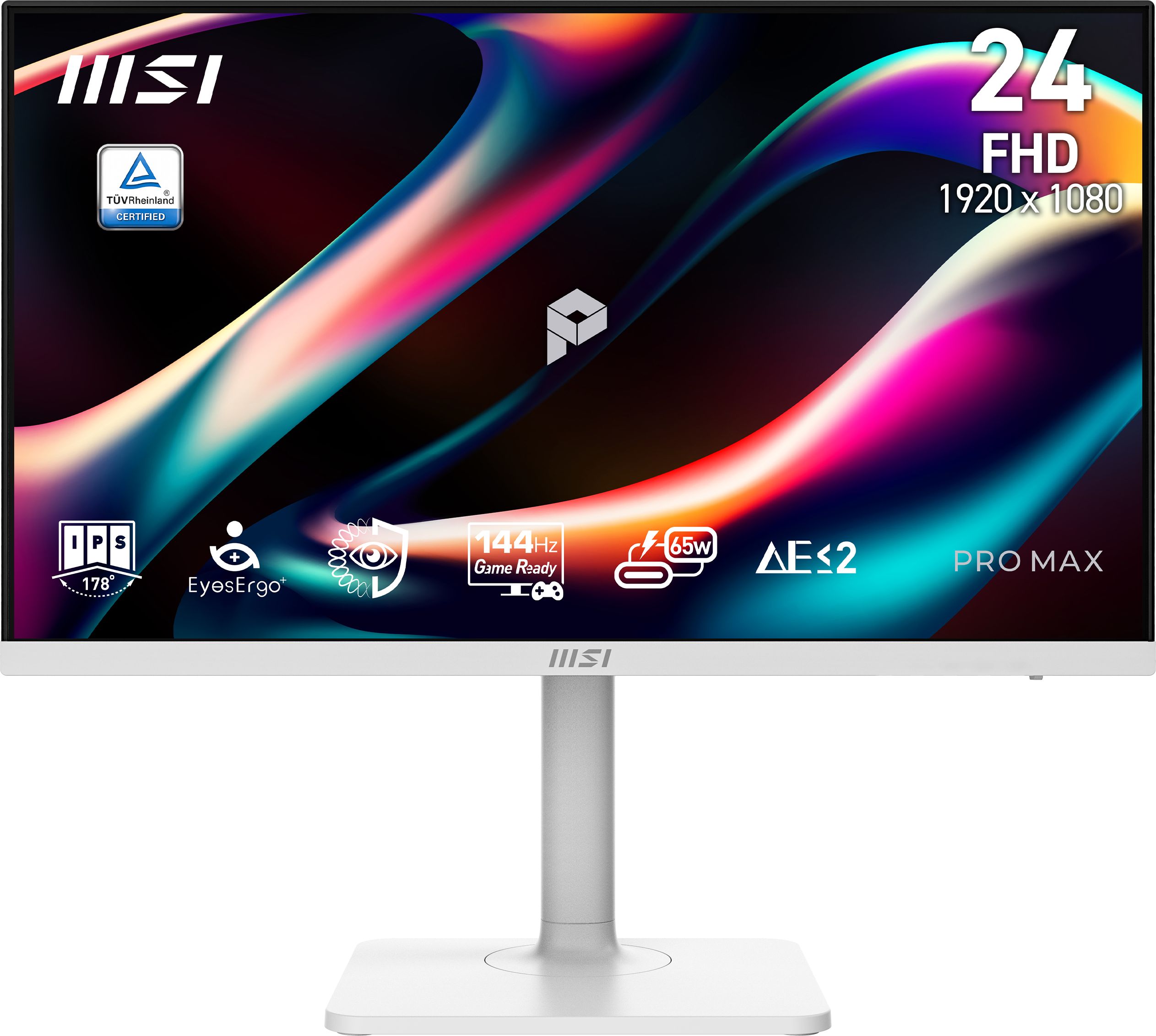 MSI PRO MAX 241PHW E14 computer monitor 60.5 cm (23.8") 1920 x 1080 pixels Full HD LCD White