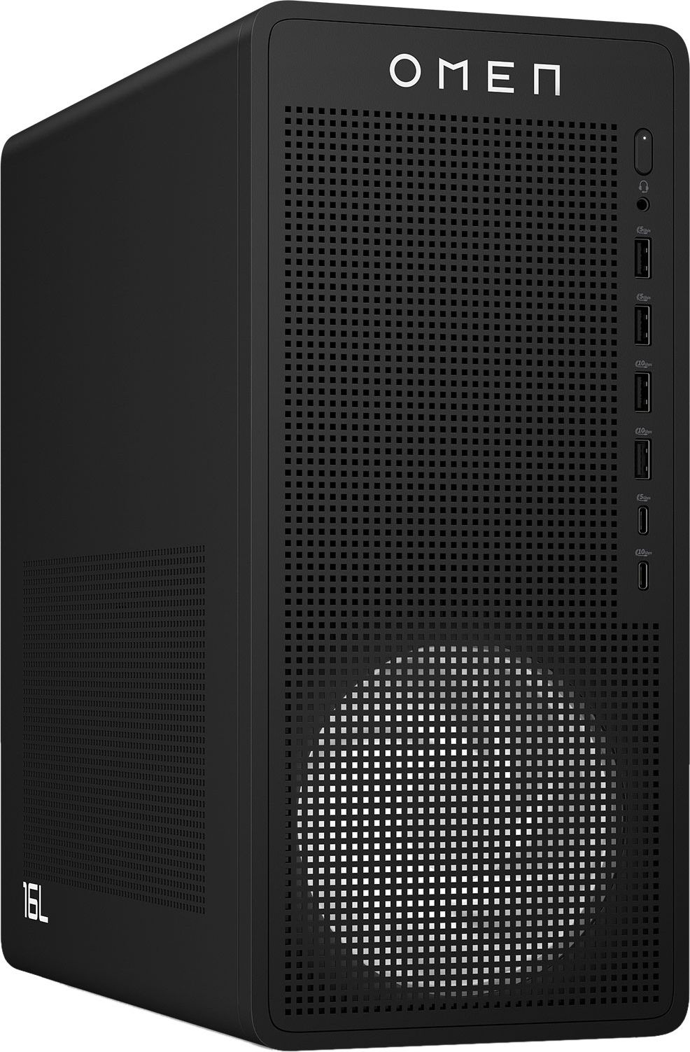 HP OMEN 16L Gaming Desktop - AMD Ryzen 5 - 16GB RAM - 1TB SSD - NVIDIA GeForce RTX 5060 - Black