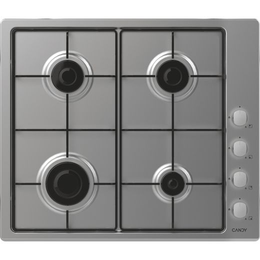 Candy Idea P CI27XCHW6LXS Built In Electric Single Oven and Gas Hob Pack - Hob front shot