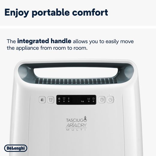 De'Longhi Dehumidifier - White - Annotation - Enjoy portable comfort