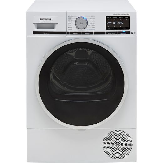 Siemens IQ-700 WT48XEH9GB Heat Pump Tumble Dryer - White