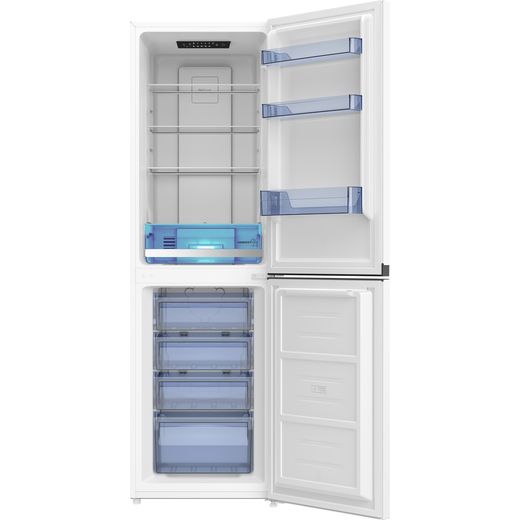 Beko CNE4581VW 181cm 60/40 Fridge Freezer - White - front with door open shot