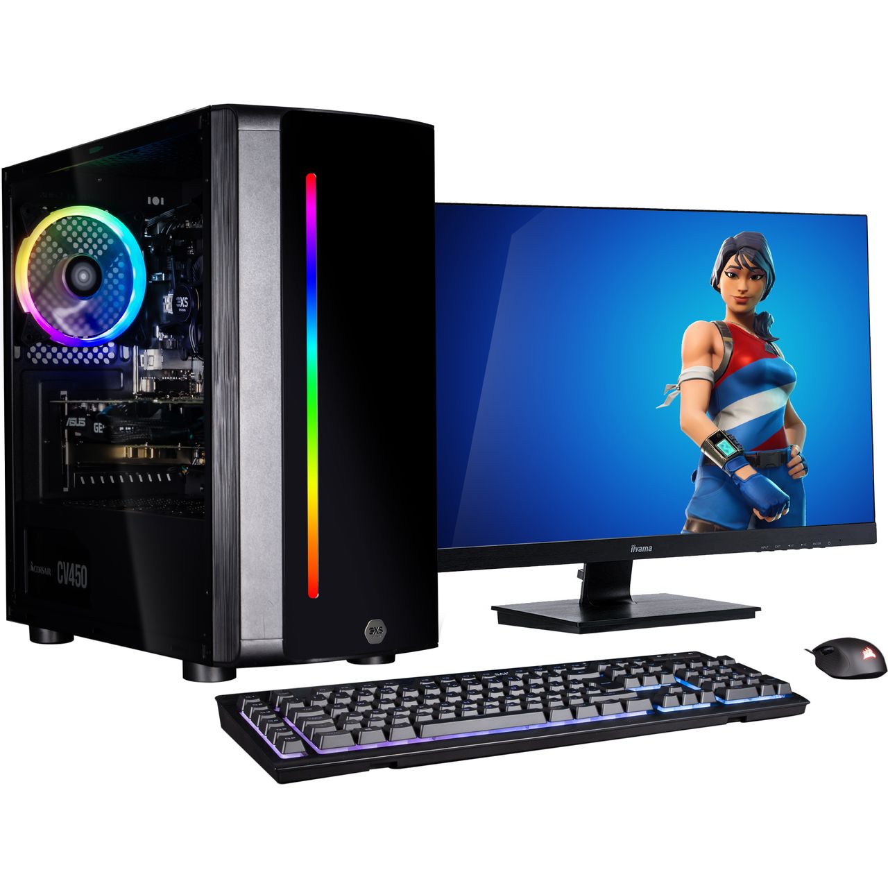 3XS Core 1660 SUPER RGB Gaming Tower Gaming Desktop Includes 27