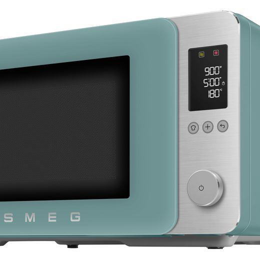 Smeg Collezione MOC02EGMUK Litre 30cm High, Freestanding Small - Emerald Green - Control panel