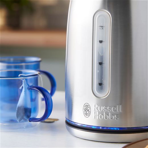 Russell Hobbs Quiet Boil 20460 Kettle - Stainless Steel - Close up shot