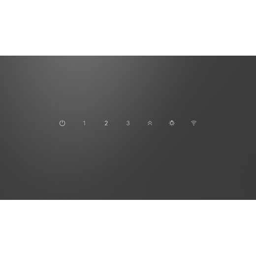 Bosch Series 4 DWK67FN60B Chimney Cooker Hood - Black - Control panel shot
