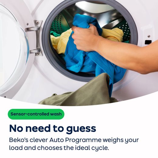 Beko BW1O3821W 8kg Washing Machine with 1200 rpm - White - AO Annotation -  AutoProgramme