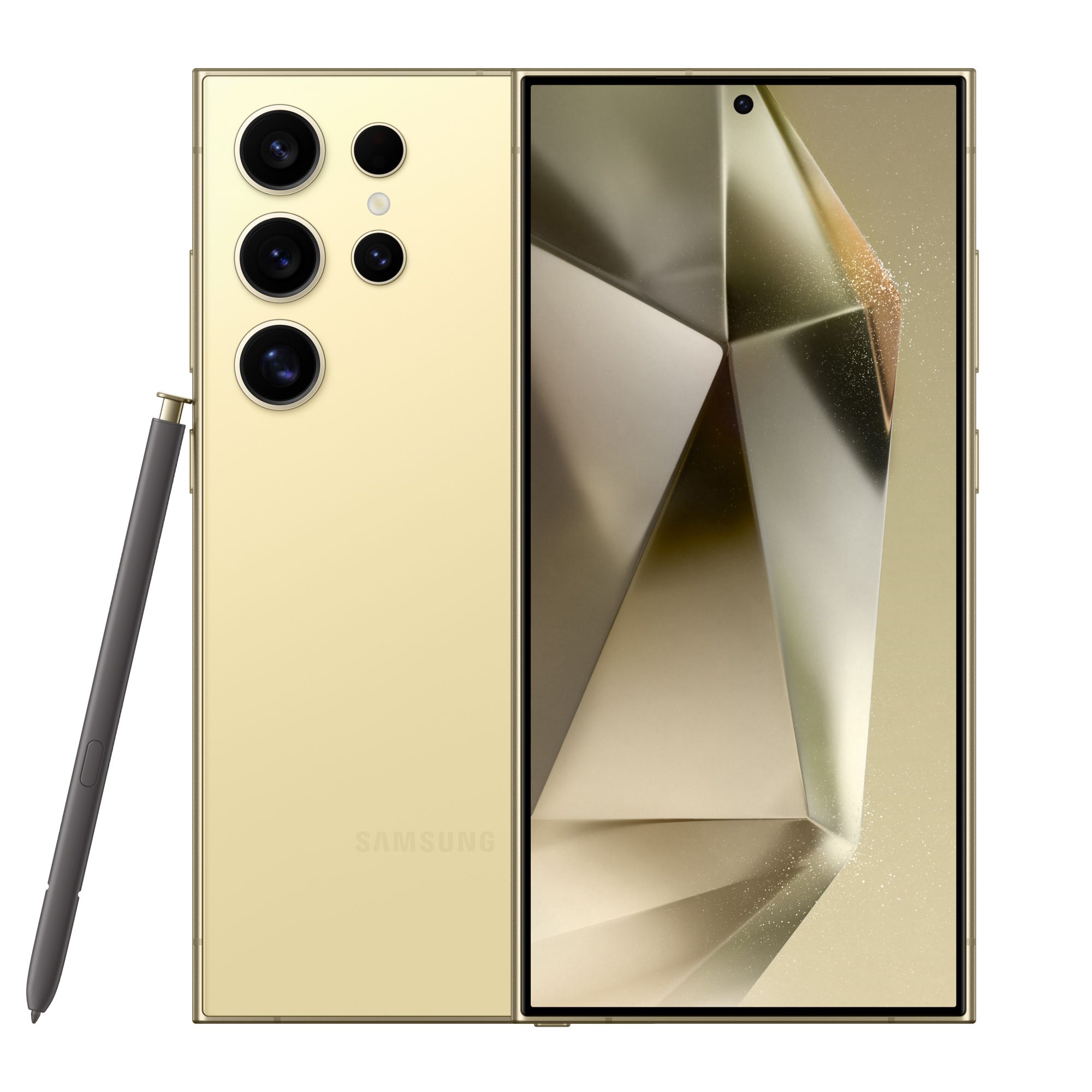 Samsung Galaxy S24 Ultra 256GB Smartphone in Titanium Yellow, Yellow