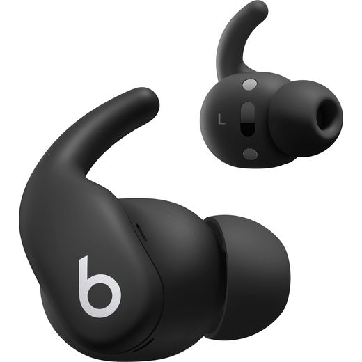 Beats Powerbeats Fit True Wireless Noise Cancelling Earbuds - Jet Black - Left perspective shot