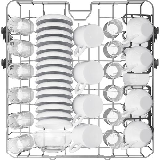 Candy RapidÓ Fully Integrated Standard Dishwasher - Silver - Top basket shot e settings D_18