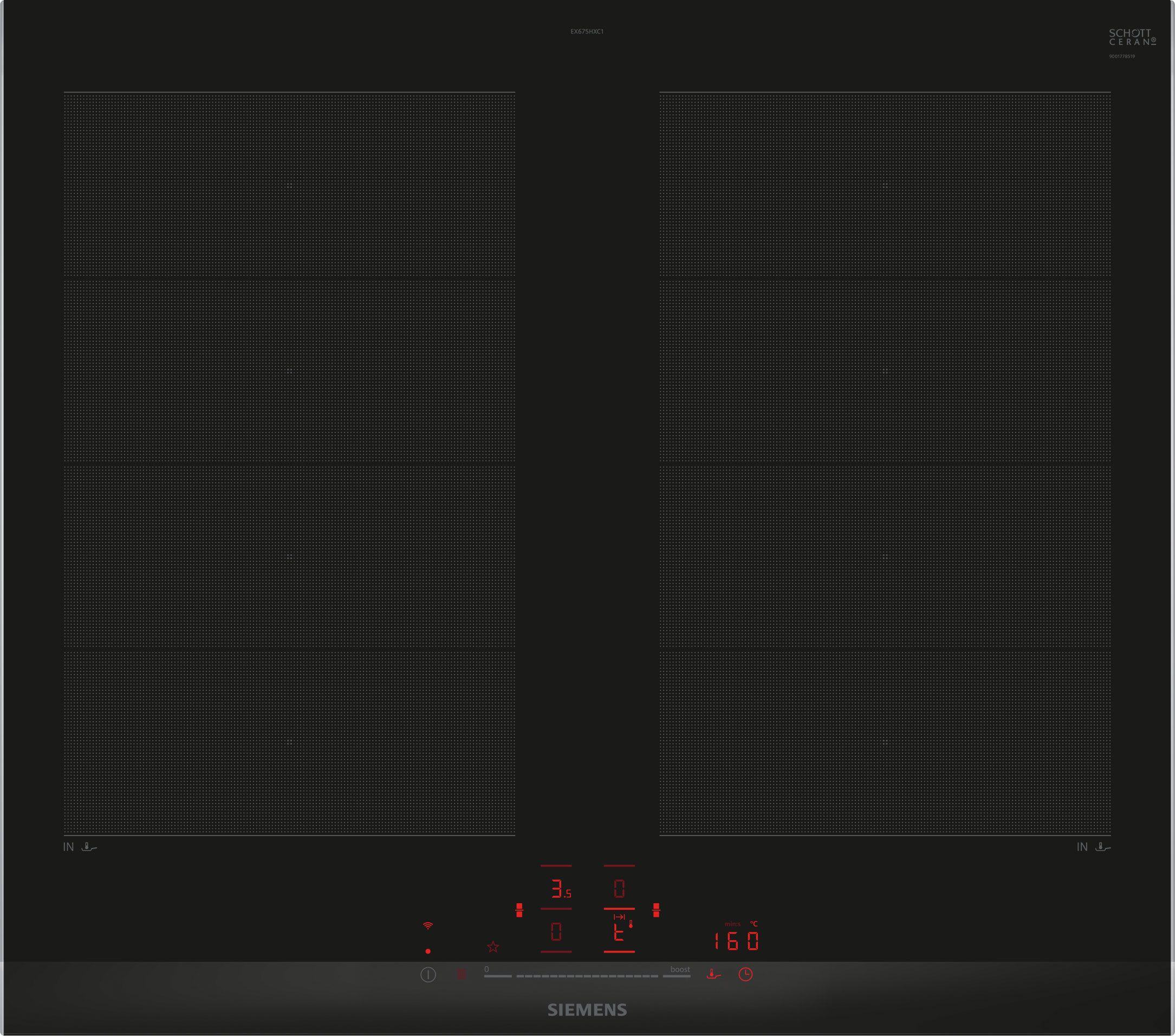 Siemens EX675HXC1E 60cm Induction Hob - Black