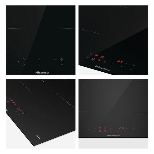 Hisense HIPKD6CB60IND Freestanding Electric Double Oven - Black - Annotation - Close up detail shot 