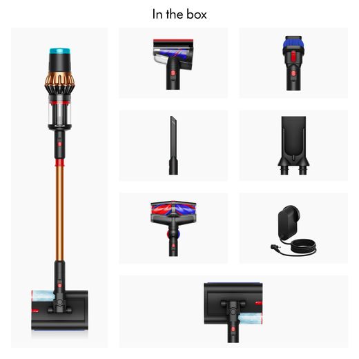 Dyson V16 Piston Animal™ Submarine™ Wet & Dry Cordless Vacuum Cleaner - Black / Copper - Annotation - Whats in the box