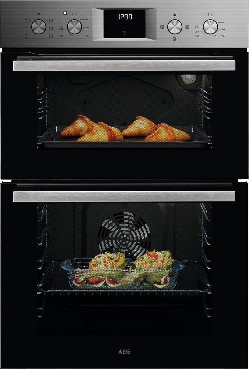 AEG OU5NP20M Built In Electric Double Oven - Stainless Steel - A Rated
