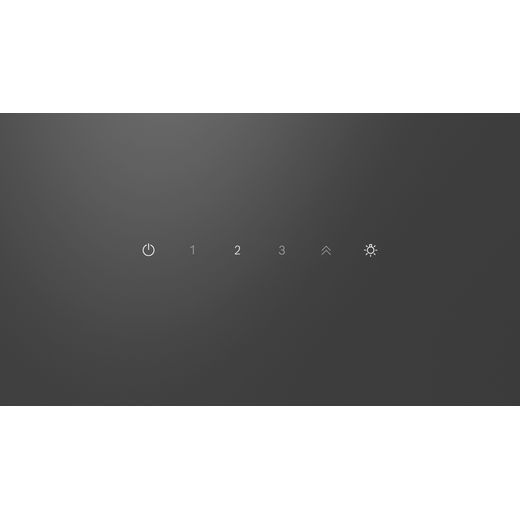 Bosch Series 2 DWK85DK60B 80 cm Chimney Cooker Hood - Black - Control panel