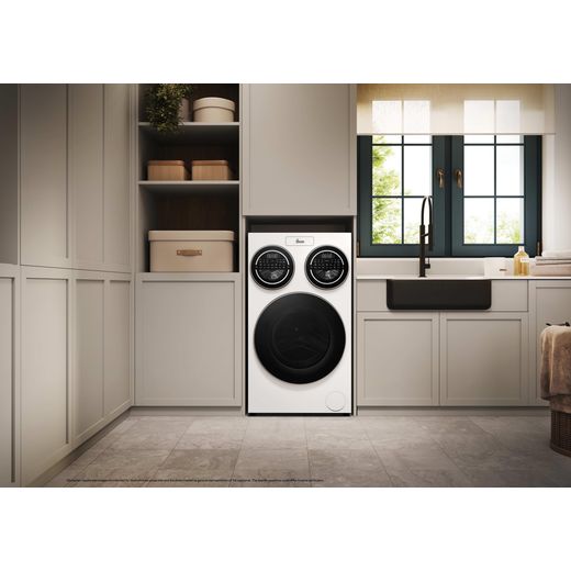 Hoover HMQD 410CBL9-80 Washing Machine with 1400 rpm - White - Washing machine in kitchen