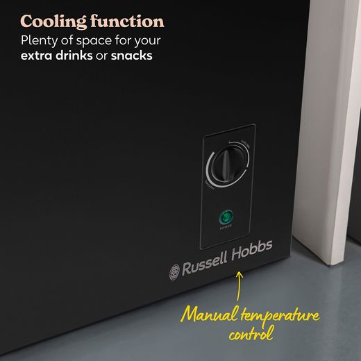 Russell Hobbs Chest Freezer - Black - Annotation - Manual temperature control