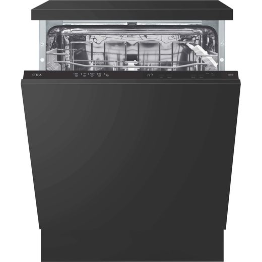 CDA CDI6121 Fully Integrated Standard Dishwasher - Black Control Panel - E Rated