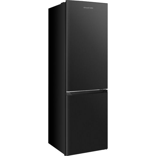Russell Hobbs RH181TNF552E1DI 181cm 60/40 Frost Free Fridge Freezer with Door-on-door - Black - Right perpsective shot