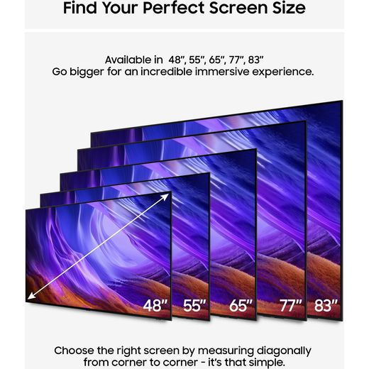 Samsung 48" 4K Ultra HD OLED Smart TV - Annotation - screen size shot