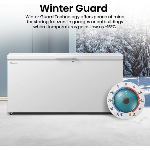 Hisense Chest Freezer - White - Annotation - Winter guard shot