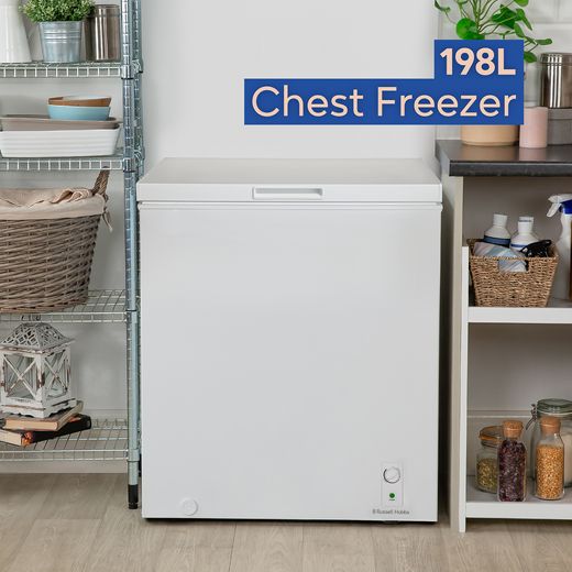 Russell Hobbs RH198CF0E1W 198L Chest Freezer - White - Annotation - 198L shot