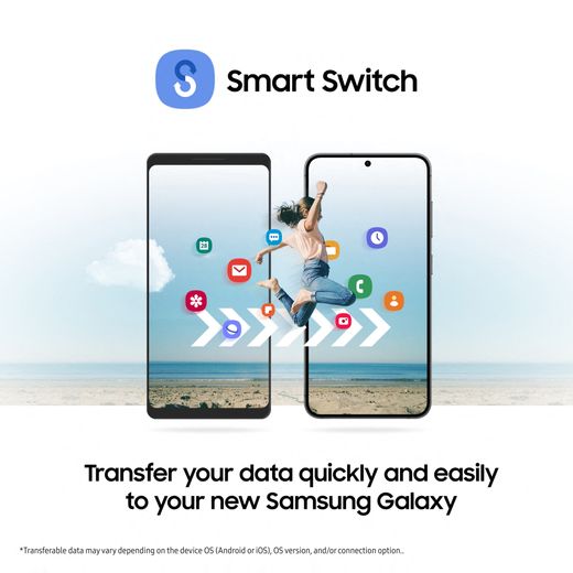 Samsung Galaxy S24 128 GB Smartphone in Onyx Black - Annotation - Smart switch shot