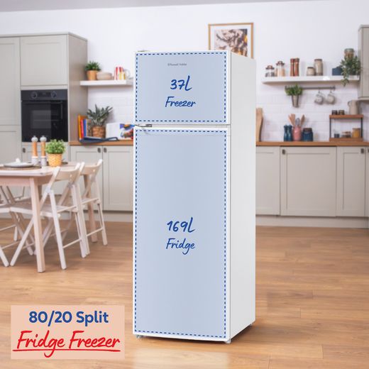 Russell Hobbs RH143TMFF542E1W fridge-freezer Freestanding 206 L White_5