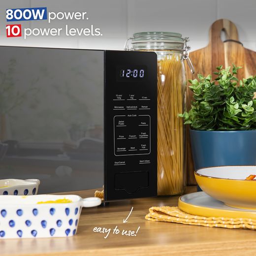 Russell Hobbs RHMT2005B 26cm High, Freestanding Small - Black - Annotation - 800w power shot