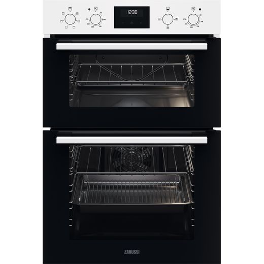 Zanussi ZKHNL3W1 Built In Electric Double Oven - White - A/A Rated