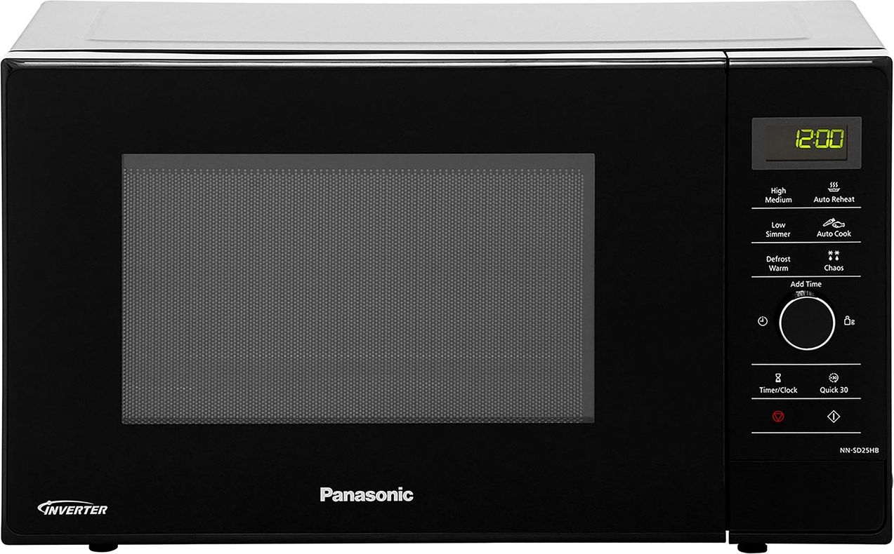 Panasonic NN-SD25HSBPQ 28cm tall, 49cm wide, Freestanding Compact Microwave - Black, Black