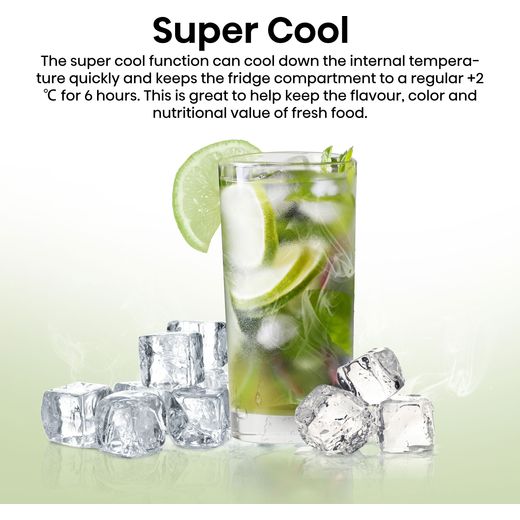 Hisense American Fridge Freezer - Stainless Steel  - Annotation - Super cool shot