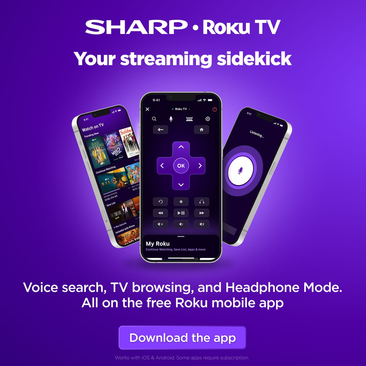 Sharp Exertis 1T-C32HD2225KB 32 Inch LED HD Smart TV Bluetooth