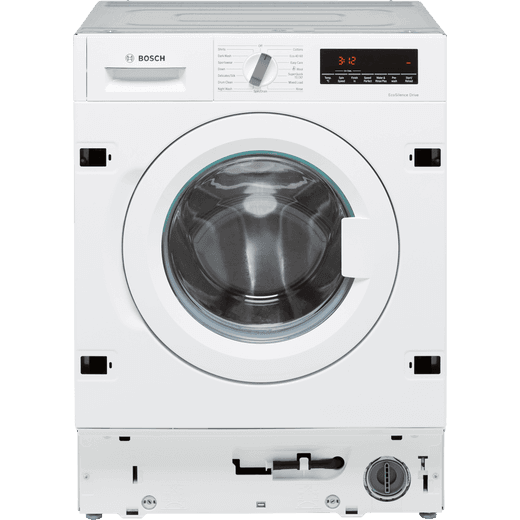 Bosch Series 8 WIW28502GB Integrated 8Kg Washing Machine with 1400 rpm - White - Front shot