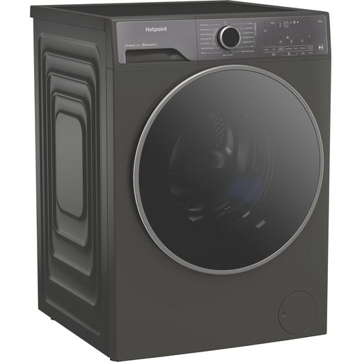Hotpoint HP 124GA CARE UK Washing Machine with 1400 rpm - Grey - Right perpsective shot