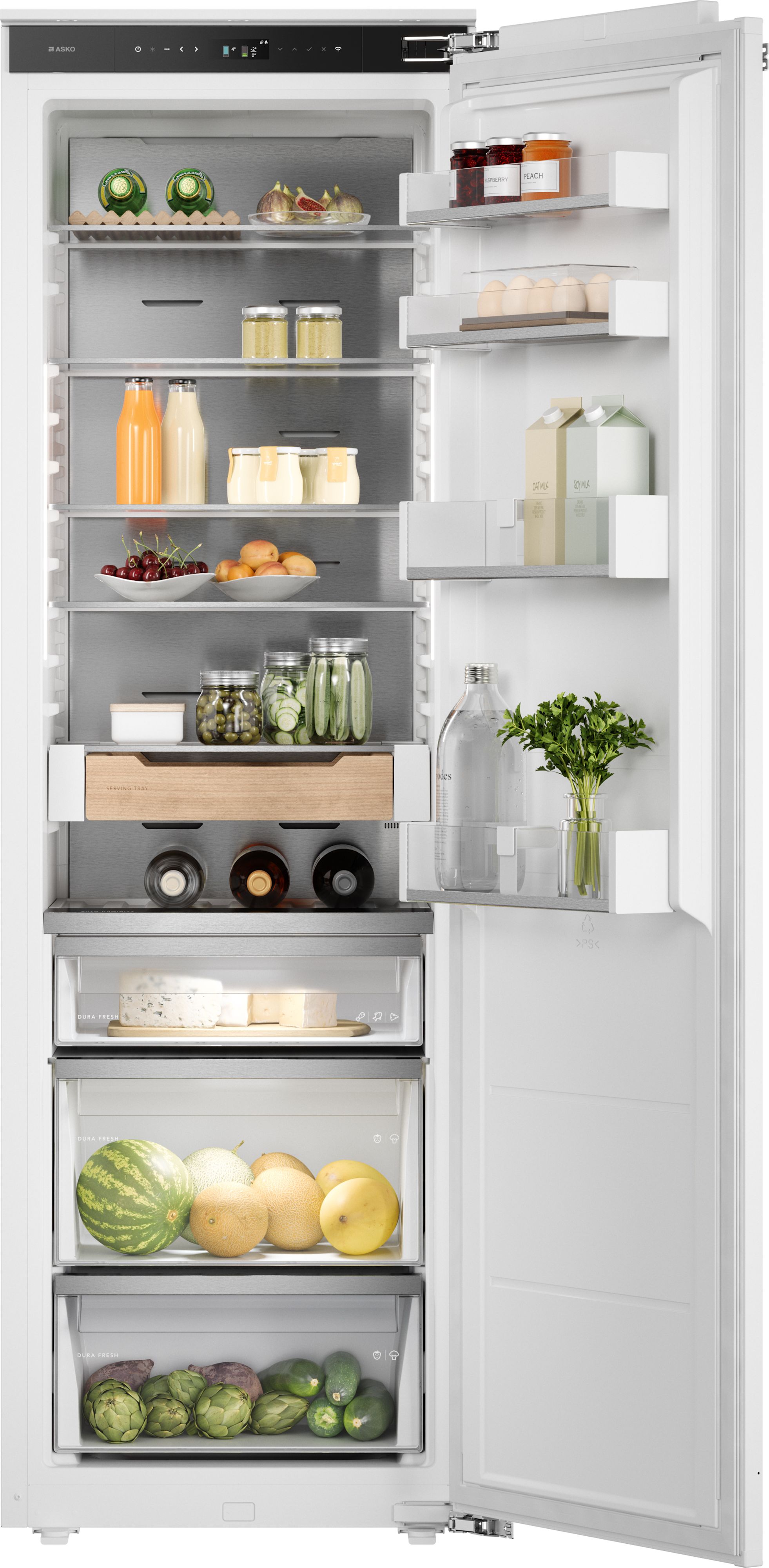 Asko Built-in Larder Fridge - 296L - White - ConnectLife