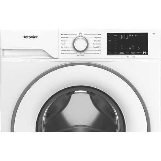 Hotpoint AntiStain HB113ANTISTAINUK 11kg Washing Machine with 1400 rpm - White - control panel shot 