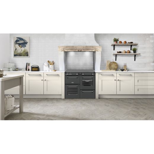 Stoves Richmond 100Ei TCH 100cm Electric Range Cooker with Induction Hob - Anthracite - Cooker in kitchen shot