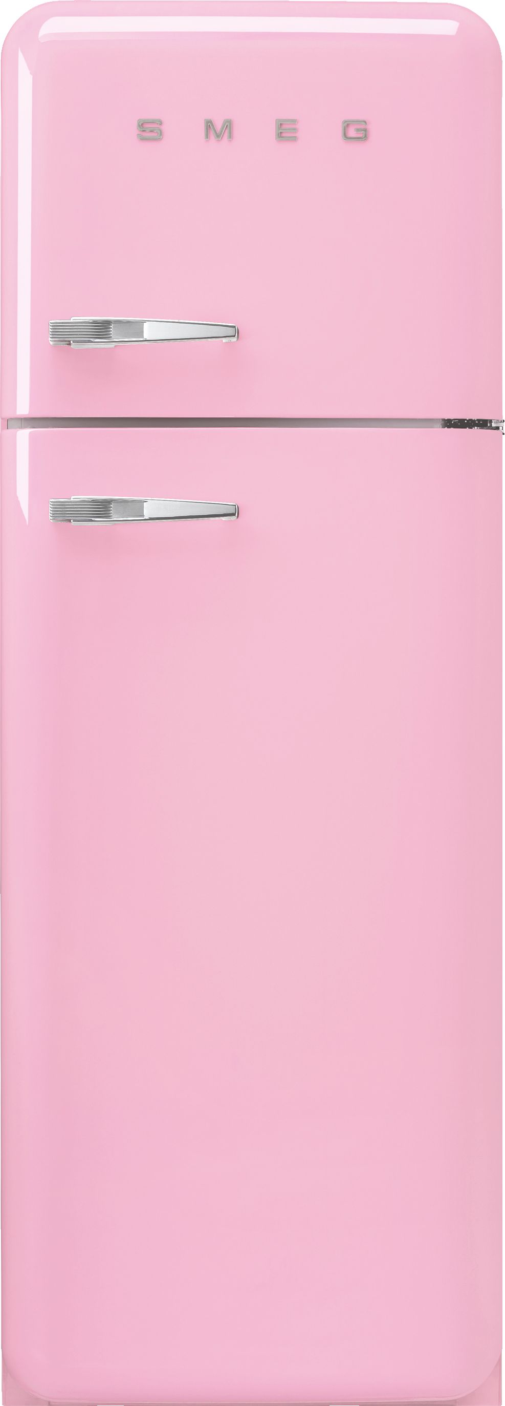 Smeg Right Hand Hinge FAB30RPK5 80/20 Fridge Freezer - Pink - D Rated, Pink