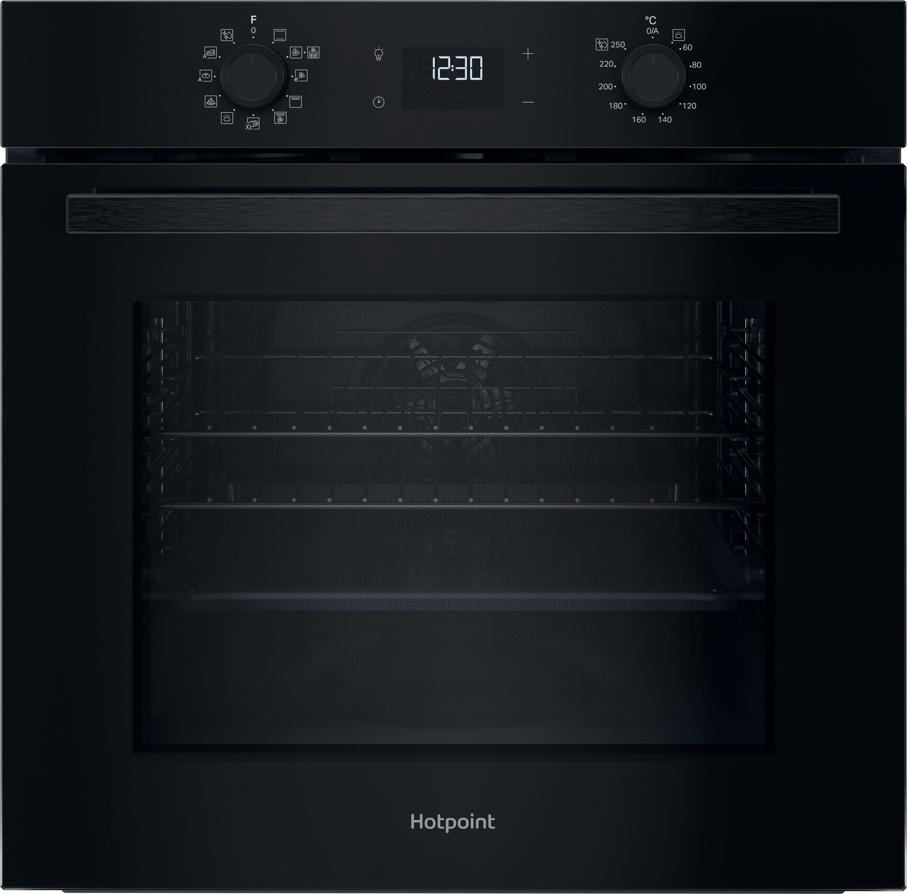 Hotpoint HO 458H B UK Single Electric Oven - Black - 71L - Multiflow - A+