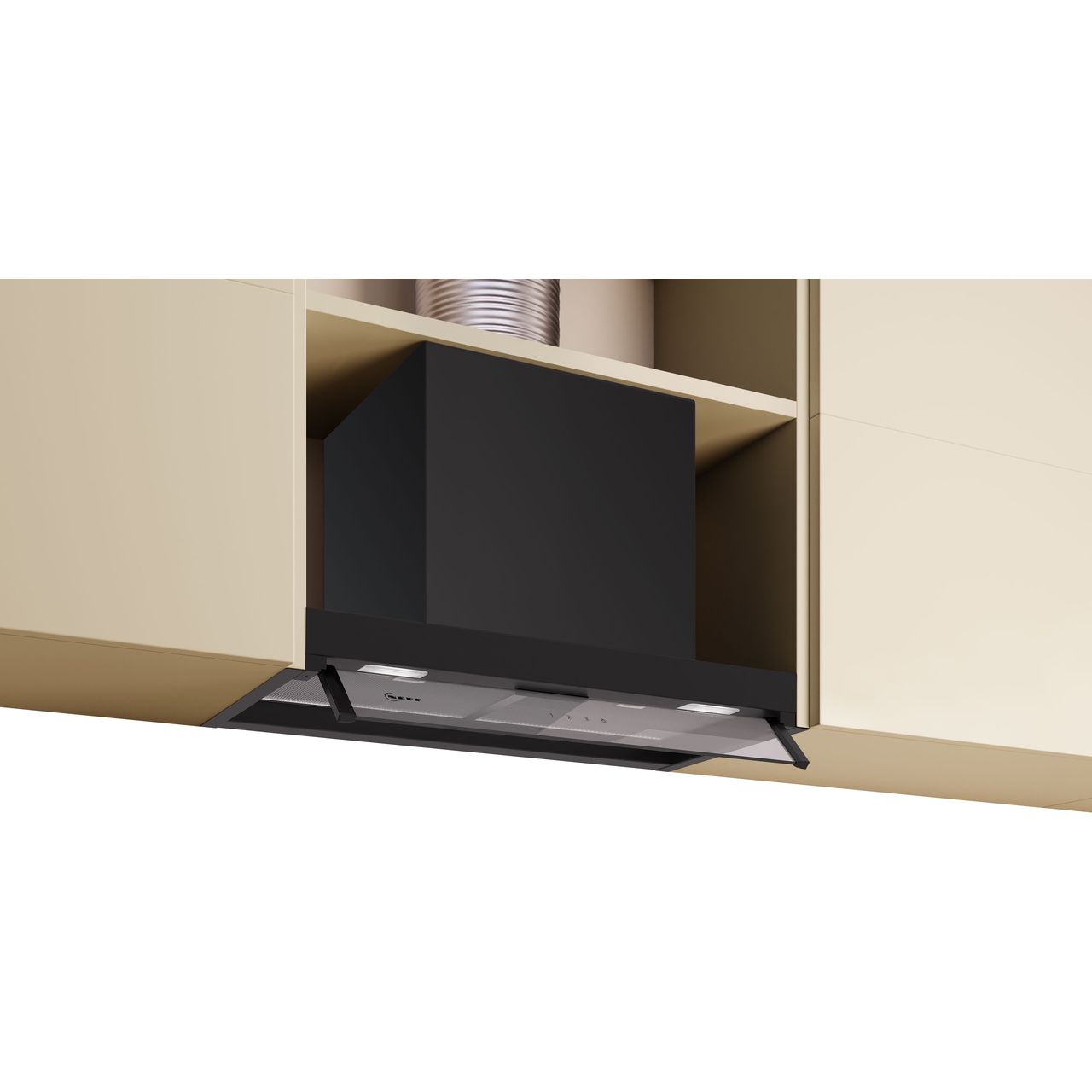 NEFF integrated cooker hood | D65XCC2S0B_BK | ao.com