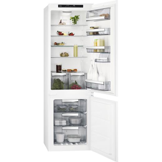 AEG SCE818E6TS Integrated 70/30 Frost Free Fridge Freezer with Sliding Door Fixing Kit - White - E Rated