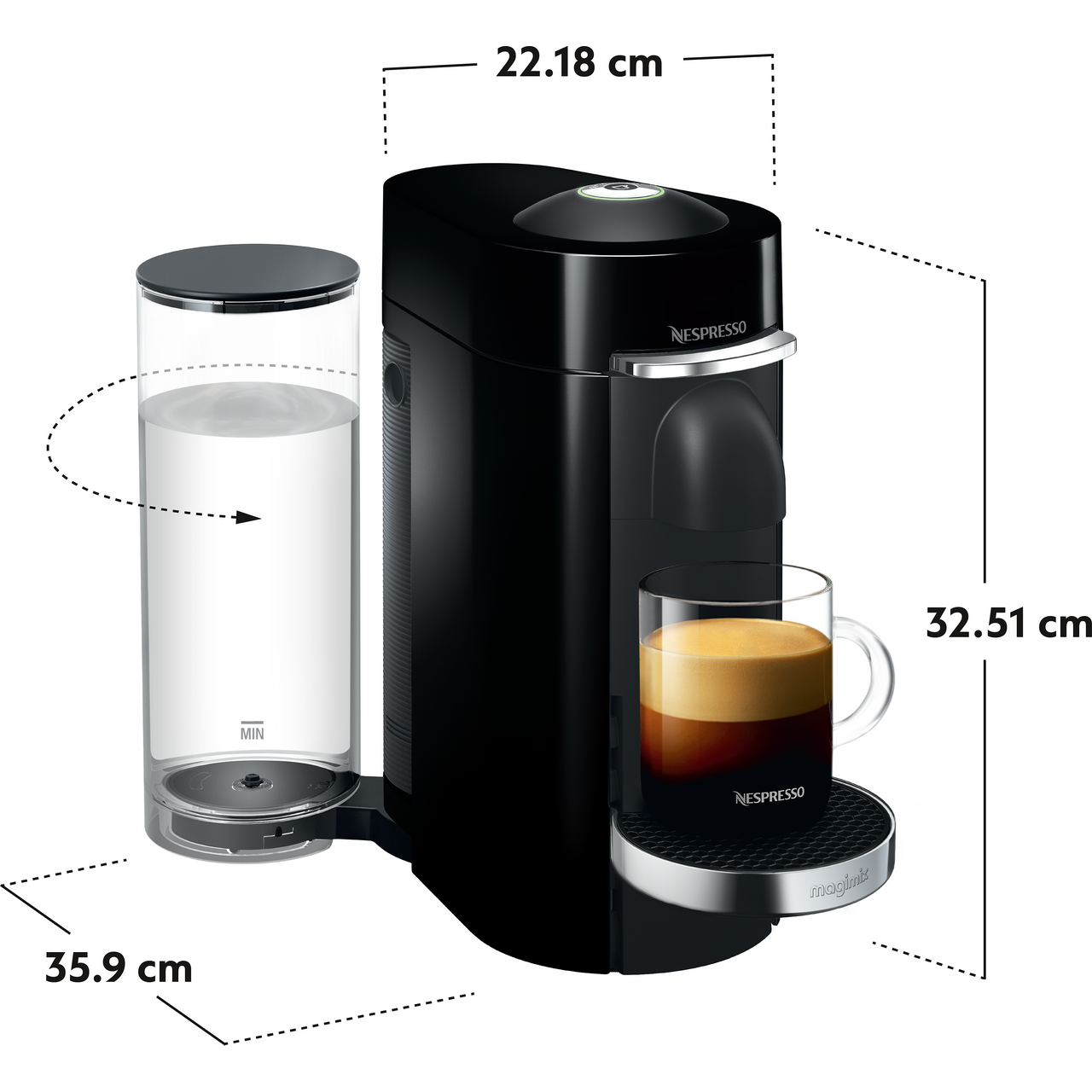 Induceren zelf Werkelijk 11385 | Nespresso by Magimix Pod Coffee Machine | Black | ao.com