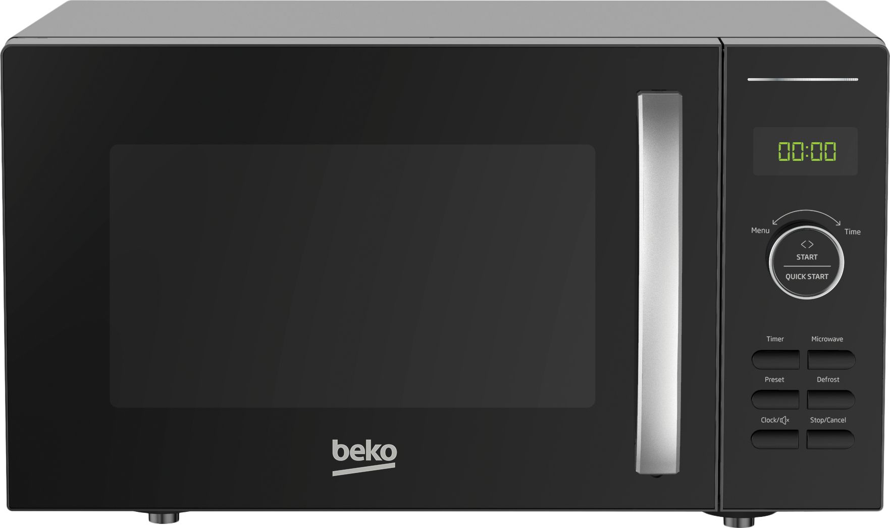 Beko Compact Solo MOF25310B 28cm High, Freestanding Small Microwave - Black, Black