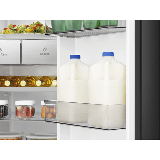 Hisense American Fridge Freezer - Black / Stainless Steel - Door storage compartment